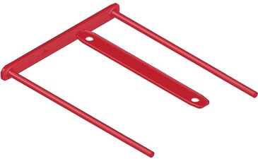 Fellowes BANKERS BOX BBD Clips d'Archivage, rouge