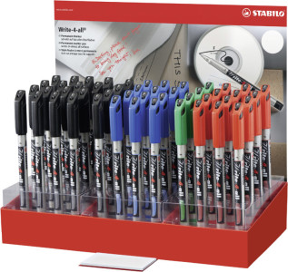 STABILO Permanent Marker-Write-4-tout, F, 48er Karton-Display