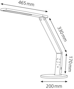 Lampe de table Hansa LED VarioPlus, anthracite
