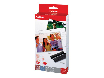 Canon : KP-36IP papier + cartouche 10X15CM 36F pour CP-100
