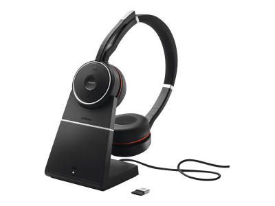 GN Audio : JABRA EVOLVE 75 STEREO UC INCL JABRA LINK 370 POUCH STAND