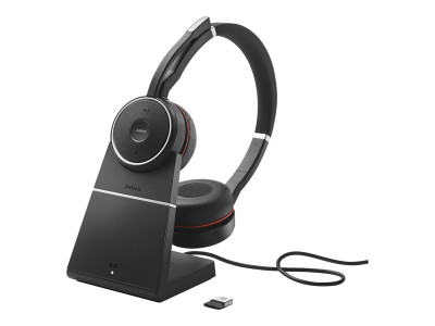 GN Audio : JABRA EVOLVE 75 STEREO UC INCL JABRA LINK 370 POUCH STAND