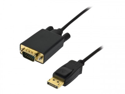 MCL Samar : MCL - DISPLAYPORT MALE VGA MALE cable - 1.5M