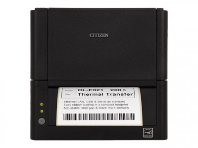 CITIZEN : CL-E321 PRINT BC CUTTER LAN USB SERIAL BLACK en PLUG