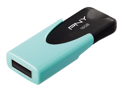 PNY PNY ATTACHE 4 PASTEL 16GB USB2 AQUA READ 25MB/S WRITE 8MB/S