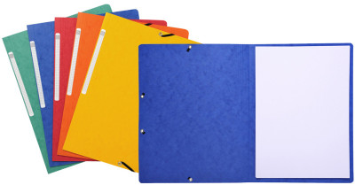 EXACOMPTA Chemise à élastiques, A4, en carton, bleu