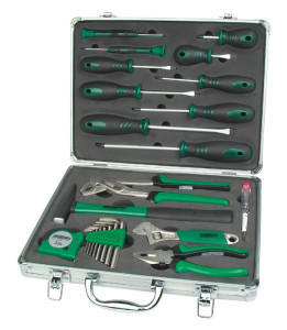 BRÜDER MANNESMANN Kit d'outils, 24 pièces, dans un coffret