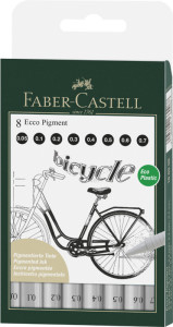 Faber-Castell revêtement de pigment ECCO PIGMENT, noir, 8 Case