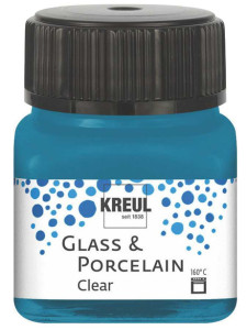 verre KREUL et la couleur de la porcelaine clair, bleu de l'eau, 20 ml
