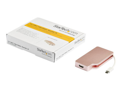 Startech : ROSE GOLD USB-C ADAPTER - USB C TO VGA DVI HDMI OR MDP ADAPTER