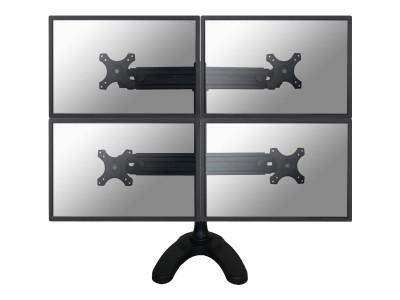 NewStar : LCD/TFT DESKMOUNT GROMMET/STAND 3 MOVEMENTS - HEIGHT 70 CM BLACK (16.44kg)