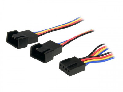 Startech : 12IN 4 PIN PWM FAN extension POWER Y cable F/M