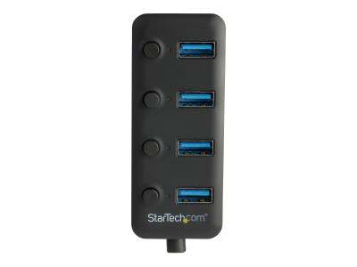 Startech : 4-PORT USB 3.0 HUB - 4X USB-A avec INDIVIDUAL ON/OFF SWITCHES