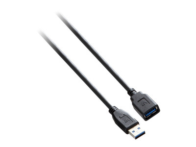 V7 : V7 USB 3.0 EXTENS 1.8M A TO A BLACK USB 3.0 M pour