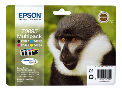 Epson : Multipack Singe 4 couleurs Encre DURABrite Ultra noire-cyan-magenta-jaune