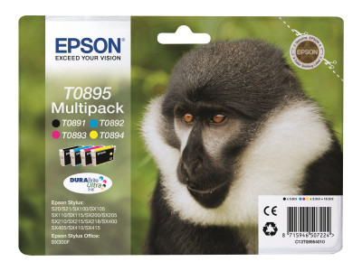 Epson : Multipack Singe 4 couleurs Encre DURABrite Ultra noire-cyan-magenta-jaune