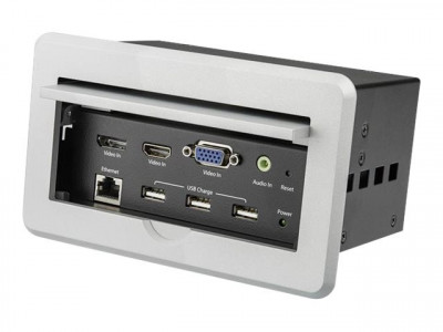 Startech : CONFERENCE TABLE BOX - A/V CONNECTIVITY - LAN-USB CHARGING