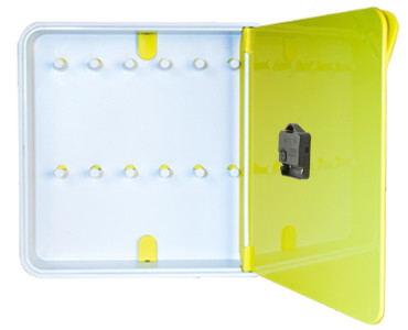 boîte à clés Paperflow « Multibox », avec horloge, jaune