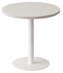 Table Paperflow EasyDesk, Diamètre: 600 mm, blanc