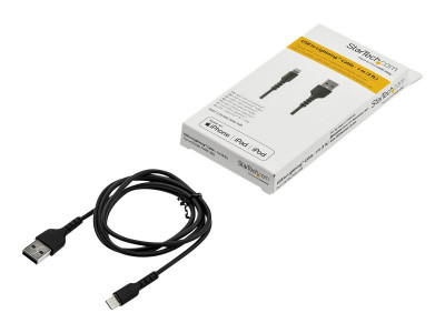 Startech : 1M USB TO LIGHTNING cable APPLE MFI CERTIFIED - BLACK