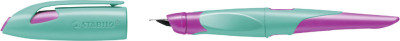 STABILO Stylo plume EASYbirdy R, droitier, turquoise/rose