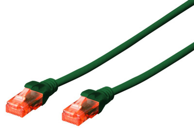 DIGITUS câble de raccordement, Cat 6, U / UTP, 2,0 m, rouge