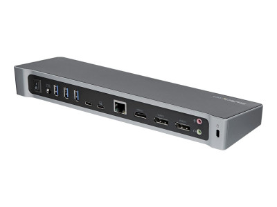 Startech : USB-C DOCK TRIPLE 4K MNTR 2X DP + HDMI - 100W USB PD