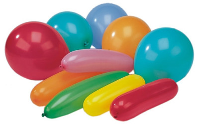 ballons classés PAPSTAR, des couleurs et des formes