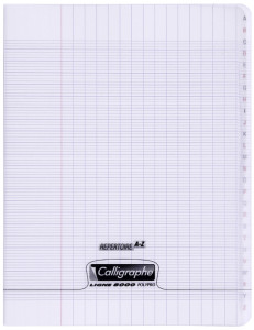 Calligraphe Répertoire 8000 POLYPRO, 170 x 220 mm, incolore