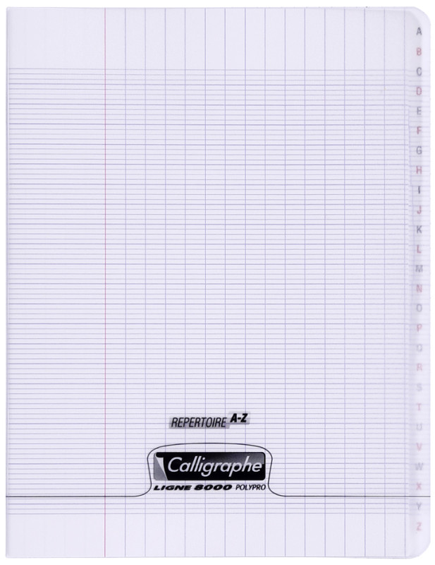 Calligraphe Répertoire 8000 POLYPRO, 170 x 220 mm, incolore