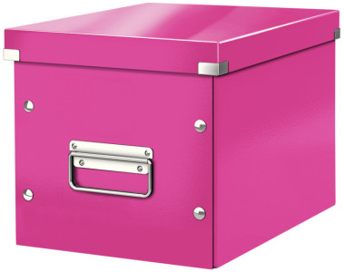 LEITZ Boîte de rangement Click & Store WOW Cube L, rose