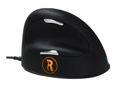 R-Go Tools R-Go HE Break Mouse, Souris ergonomique droitier filaire, Logiciel anti-RSI, Grand