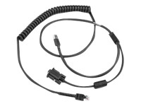 Zebra : CABLE USB RS232 Y PWR STEALER 9FT COILED