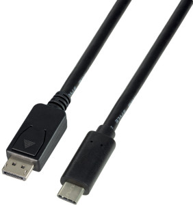 LogiLink Câble de connexion USB-C - DisplayPort, 3,0 m, noir