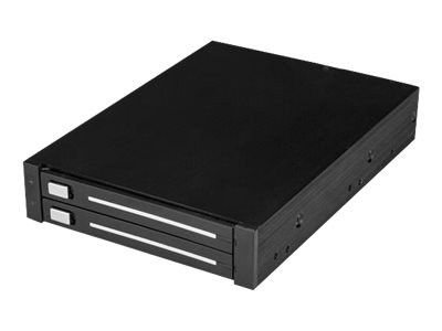 Startech : DUAL-BAY 2.5 SATA SSD/HDD RACK pour 3.5IN BAY - TRAYLESS - RAID