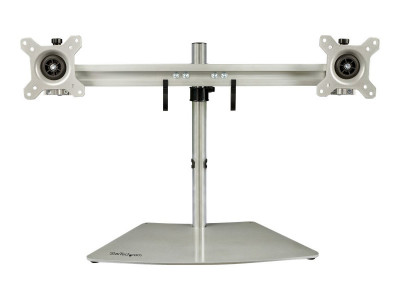 Startech : DUAL-MONITOR STAND - HORIZONTAL pour UP TO 24IN MONITORS - SILVER