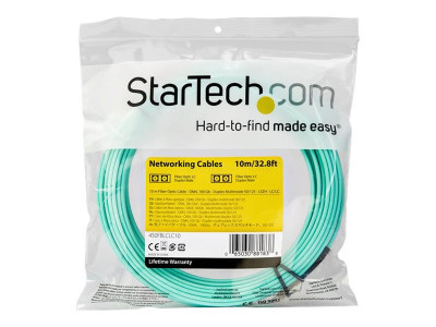 Startech : 10M OM4 FIBER OPTIC PATCH CORD AQUA - LC/LC - 50/125 - 40/100GB