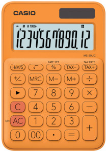 CASIO Calculatrice de bureau MS-20UC-RG, orange
