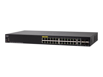 Cisco : SF350-24MP 24-PORT 10/100 MAX POE MANAGED SWITCH