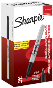 Sharpie Marqueur permanent FINE, Value pack, noir