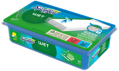 Swiffer Wet Wipes Recharge, Contenu: 12 pièces
