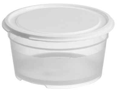 GastroMax Boîte de conservation, 0,45 L, transparent/blanc