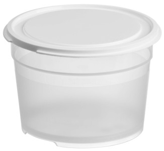GastroMax Boîte de conservation, 0,45 L, transparent/blanc