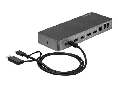 Startech : 2X 4K UNIVERSAL LAPTOP DOCKING STATION - USB-C/USB 3.0 - 60W PD