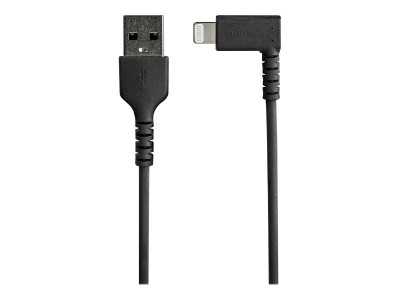 Startech : 1M ANGLED LIGHTNING TO USB CABLE-APPLE MFI CERTIFIED-BLACK
