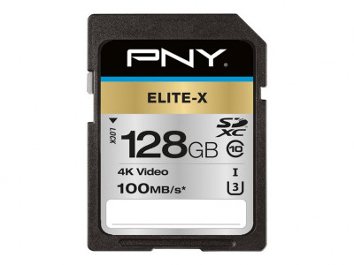 PNY : MICRO SD ELITE-X HC 128GB SDHC CLASS 10 UHS-I U3 100 MB/S