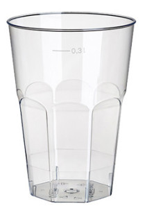 PAPSTAR Kunststof-Caipirinhaglas PS, 0,3 l, glasklar