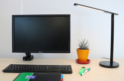 UNiLUX Lampe de bureau LED DIVA, variateur, noir