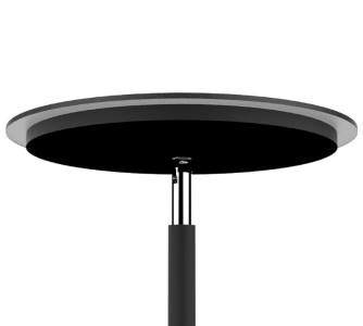 UNiLUX Lampadaire LED LEDDY, variateur, noir