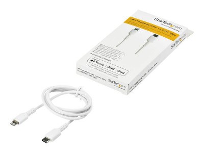 Startech : 1M USB C TO LIGHTNING cable WHITE - ARAMID FIBER